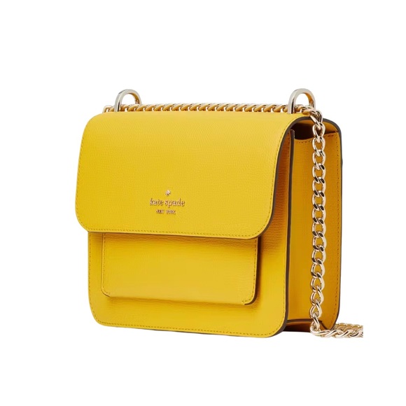 Kate Spade NWT Remi Flap Chain Crossbody Sunflower - Picture 11 of 11